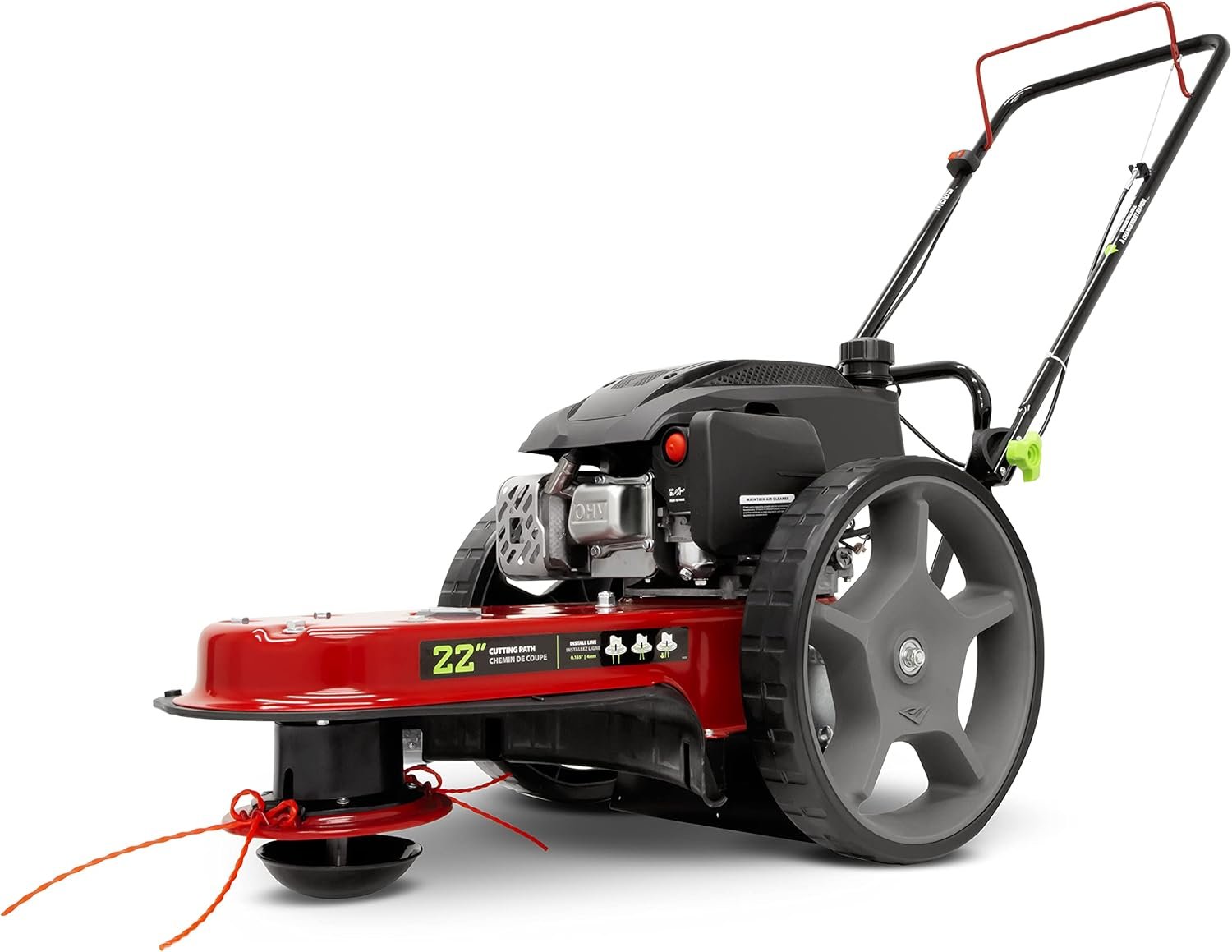 Benzin-Rasenmäher mit 160-ccm-Motor, 55,9 cm Schnittbreite und großen Rädern – Ansicht 1