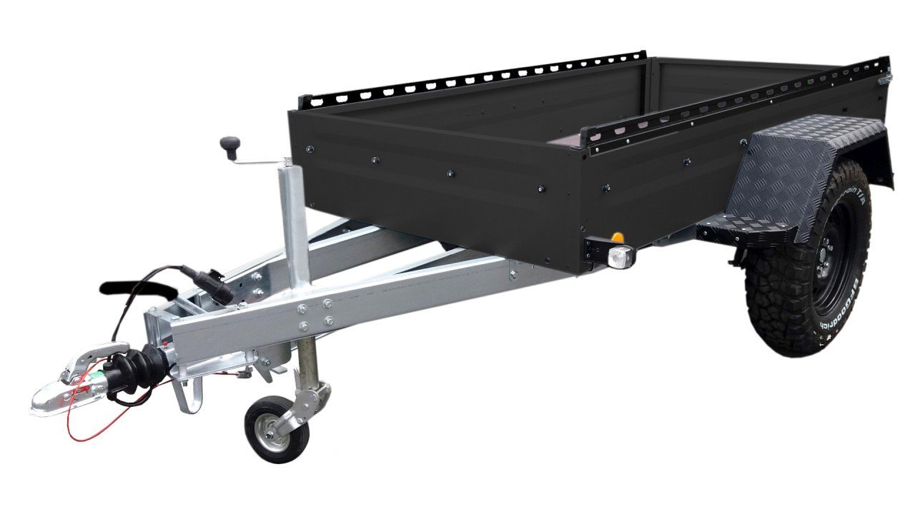 Böckmann/TPV TL-EB2 Geländewagenanhänger, schwarz, 1000 kg – Ansicht 1