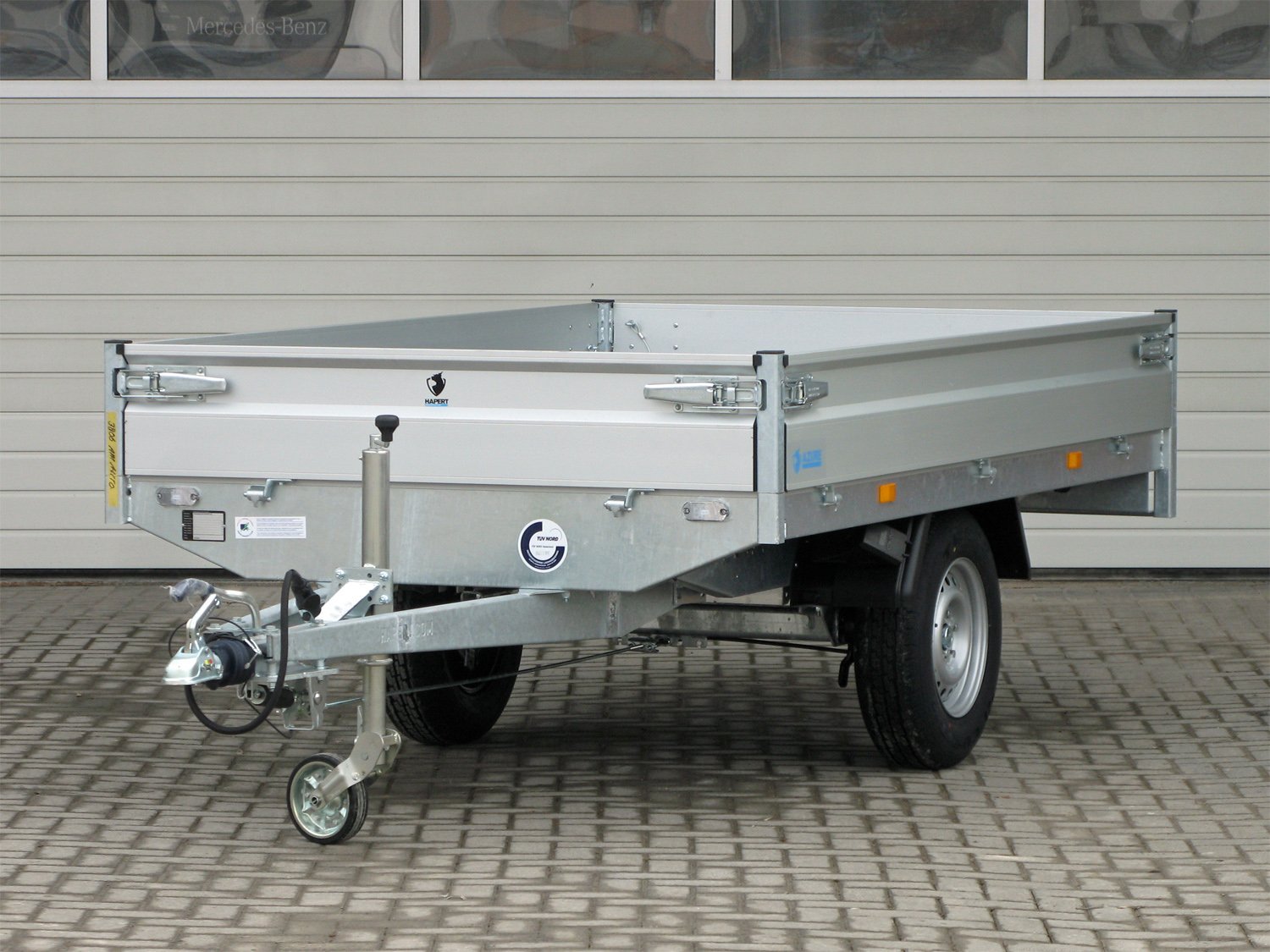 HAPERT Azure H-1 750 Pritschenanhänger, 2600 x 1500 mm – Ansicht 1