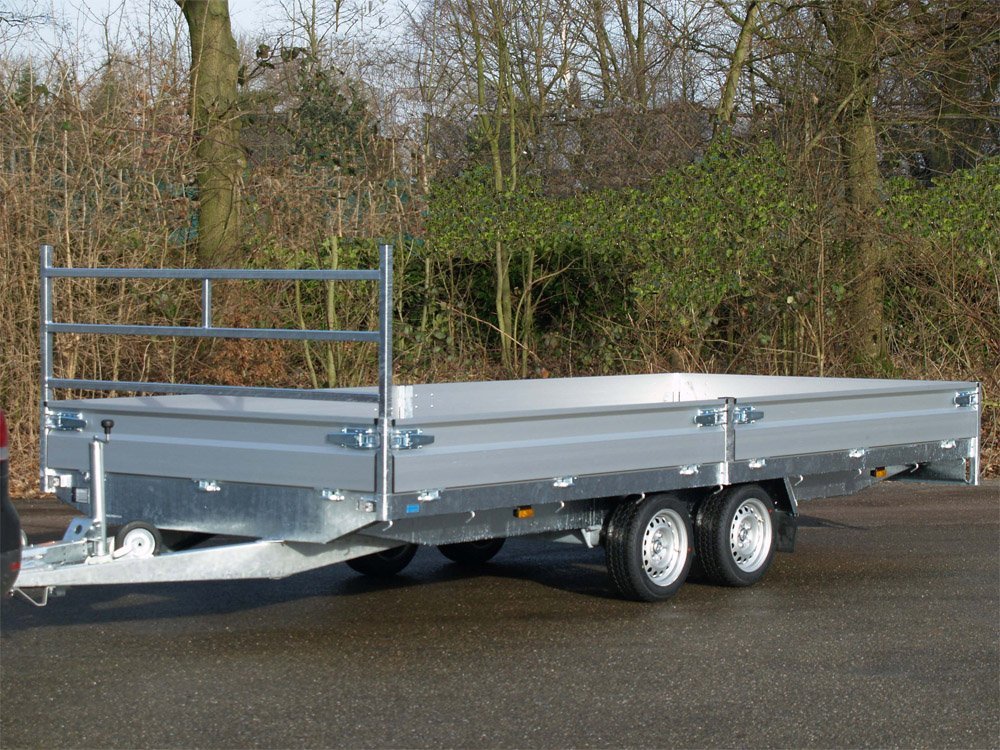 Hapert Azure H-2 3000 Pritschenanhänger, 4550 x 1800, mit Mittelstützen – Ansicht 1