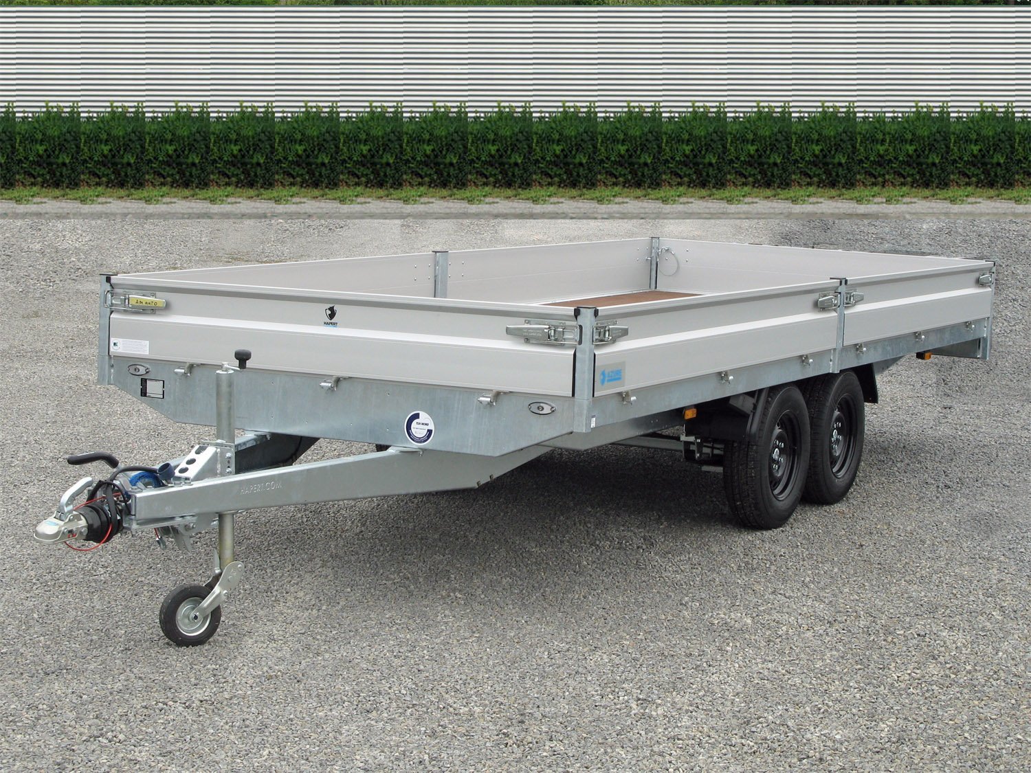 Hapert Azure H-2 3500 Pritschenanhänger, 6050 x 2200, mit Parabelfederung – Ansicht 1