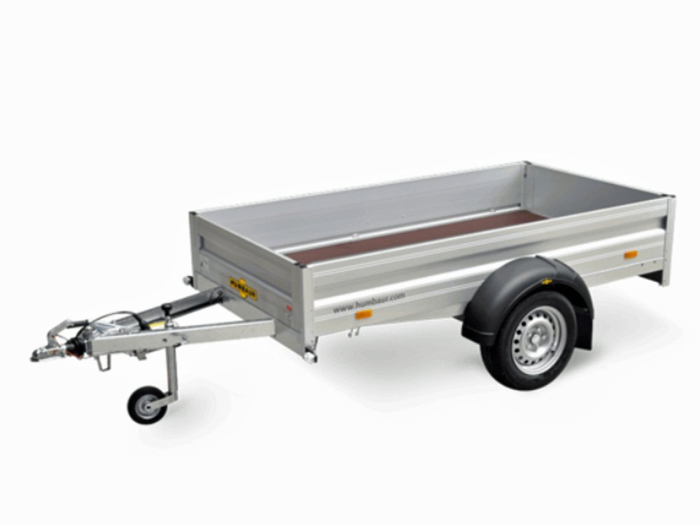 Humbaur-Nutzanhänger HA752113 KV/G, gebremst, mit klappbarer Vorderwand – Ansicht 1
