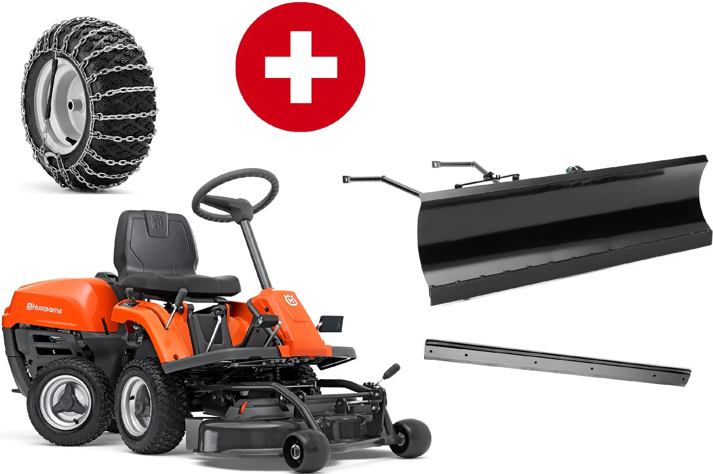 Husqvarna R 112C Frontmäher 85 cm mit Winterpaket – Ansicht 1