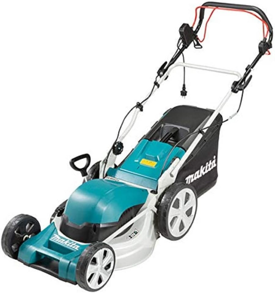 Makita ELM4621 46 cm elektrischer Rasenmäher mit Eigenantrieb, 4-Cut – Ansicht 1
