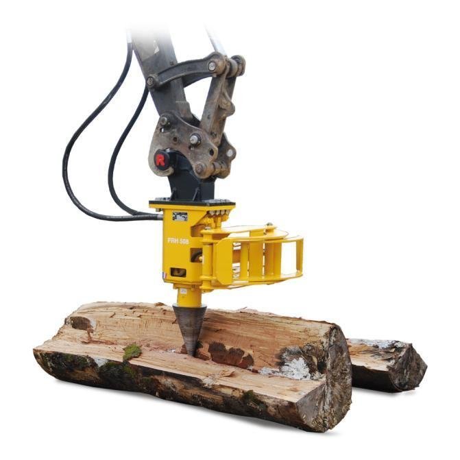 RABAUD FRH 1012 Kegelschnecken-Holzspalter für Bagger von 8 bis 14 t – Ansicht 1