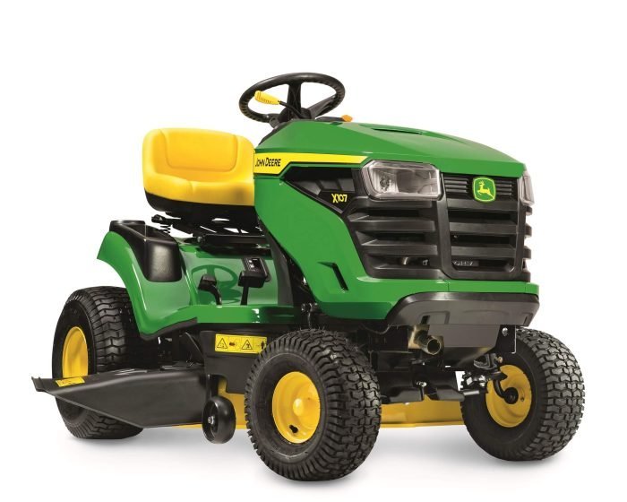 Rasenmähertraktor JOHN DEERE X107 – Ansicht 1