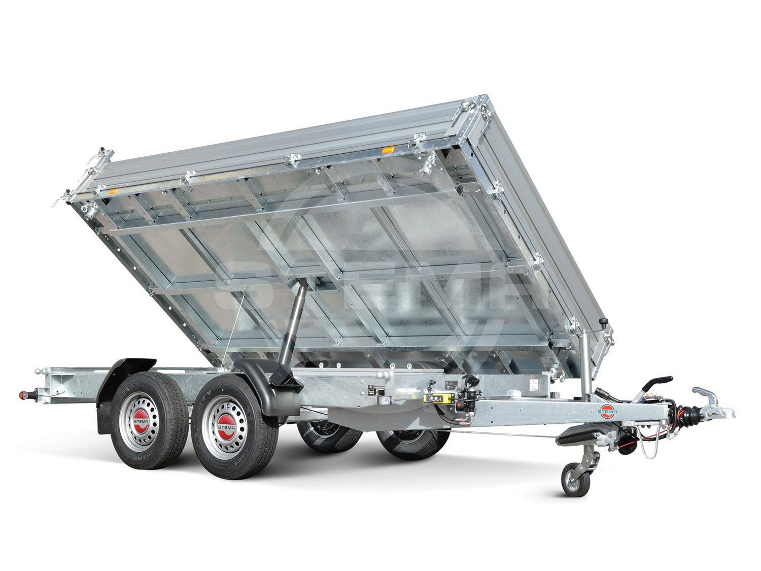 STEMA SHDK 35-36-20.2B TRIUS ALU Dreiseitenkipper mit elektrischer Pumpe – Ansicht 1
