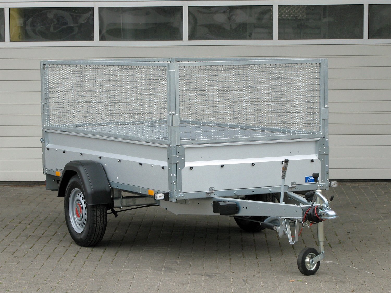 STEMA STL 1300 O2 13-25-13.1 Nutzanhänger mit 600 mm hohem Gitteraufsatz – Ansicht 1