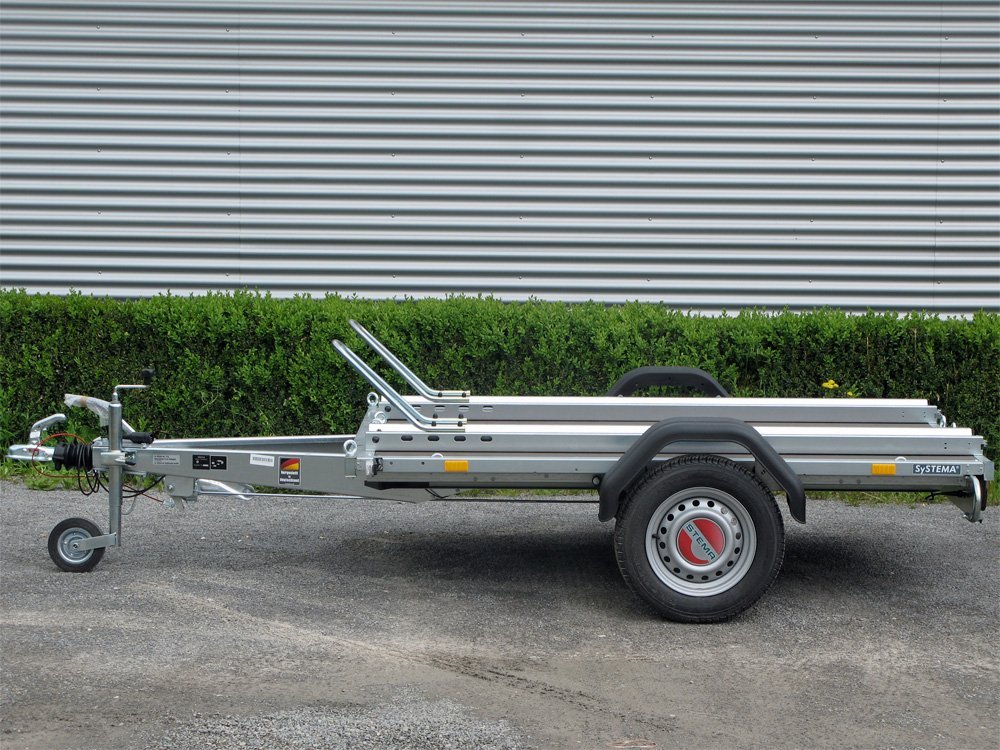 STEMA STLP 850 Motorradanhänger mit Stoßdämpfern – Ansicht 1