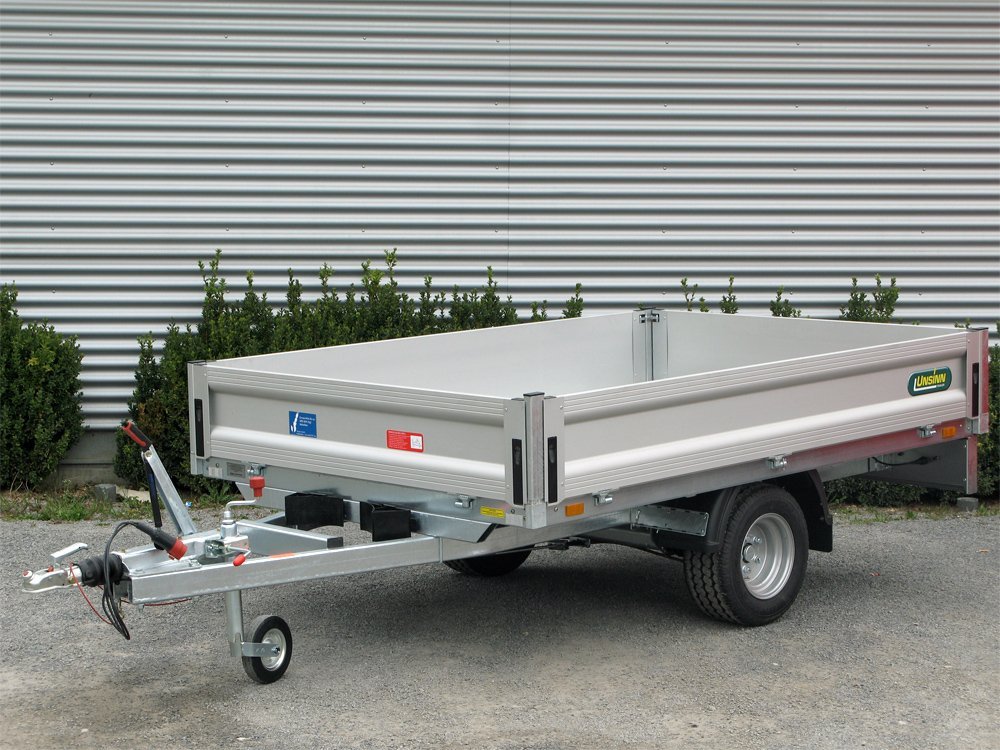 Unsinn-Pritschenanhänger UH 2315-13-10, 1350 kg, mit Aluminium-Seitenwänden – Ansicht 1